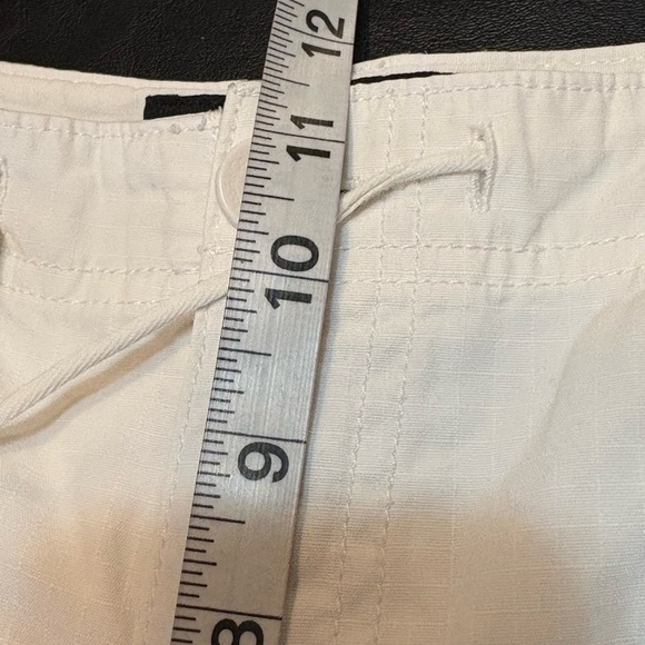 Calvin Klein 100% cotton, white cropped wide leg pants - Picture 4 of 13